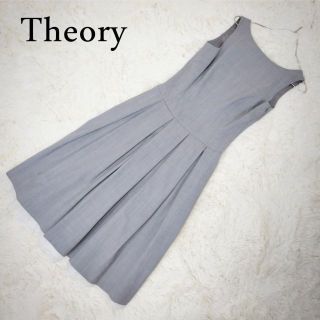 セオリー(theory)のセオリー　美品　ノースリーブワンピース　フレア(ロングワンピース/マキシワンピース)