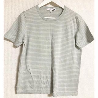 ユニクロ(UNIQLO)のUNIQLOイネス UVカットスーピマコットンボーダーセーター（半袖）(シャツ/ブラウス(半袖/袖なし))