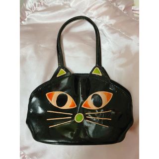 アチャチュムムチャチャ(AHCAHCUM.muchacha)のインド　ヤンピー黒猫ミニバッグ　新品　エスニック(ハンドバッグ)