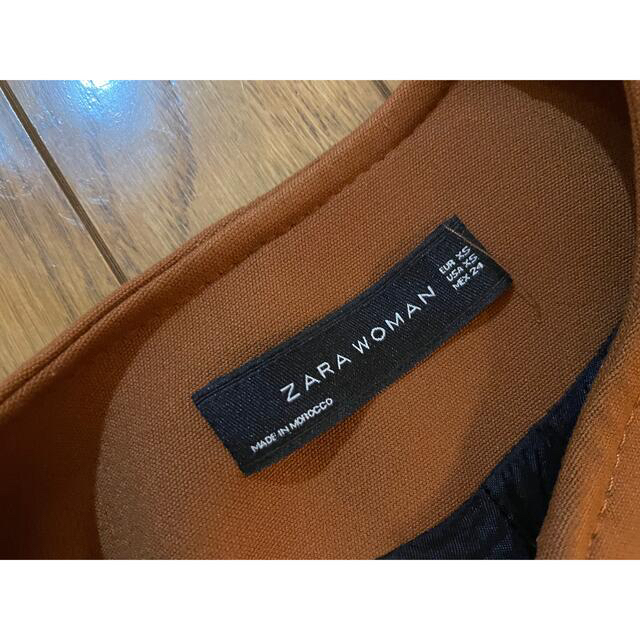 ZARA(ザラ)のザラ　コート　オレンジブラウン レディースのジャケット/アウター(ロングコート)の商品写真