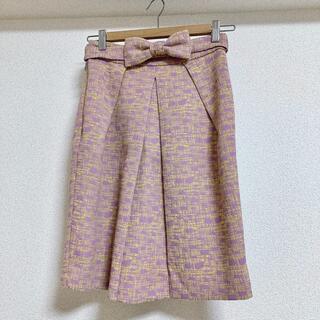 リリーブラウン(Lily Brown)のlily brown tweed skirt リリーブラウン ツイードスカート(ミニスカート)