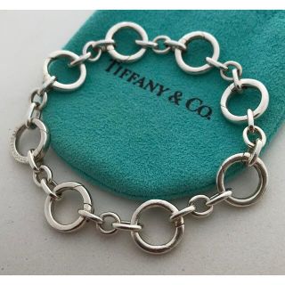 Tiffany ヴィンテージ ラウンド クラスプ リンク ブレスレット希少美品