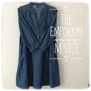 ジエンポリアム(THE EMPORIUM)のTHE EMPORIUM ジ エンポリアム☆デニム ワンピース チュニック(ひざ丈ワンピース)