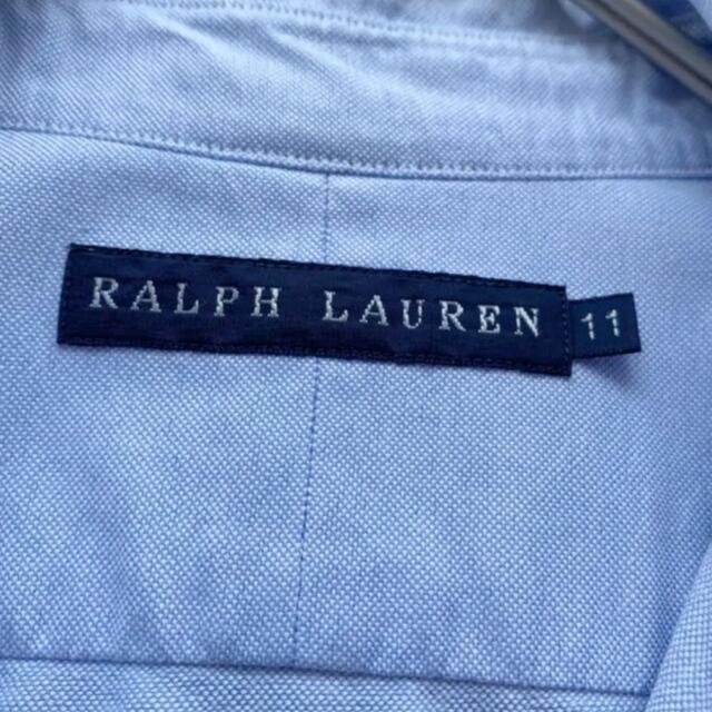 Ralph Lauren(ラルフローレン)のラルフローレン ボタンダウン コットンシャツ 羽織り ライトブルー 水色 レディースのトップス(シャツ/ブラウス(長袖/七分))の商品写真