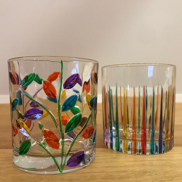CC ZECCHIN ゼッキン MURANO ベネチアングラス ロックグラス2客 CC ZECCHIN ゼッキン MURANO ベネチアングラス ロックグラス2客