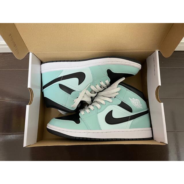 NIKE(ナイキ)のNIKE WMNS AIR JORDAN 1 MID "AQUA BLUE" メンズの靴/シューズ(スニーカー)の商品写真