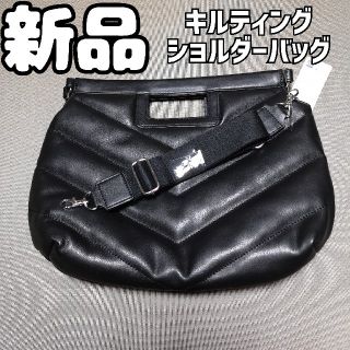 ジーユー(GU)のるん様 新品 未使用 GU キルティングショルダーバッグ ブラック(ショルダーバッグ)