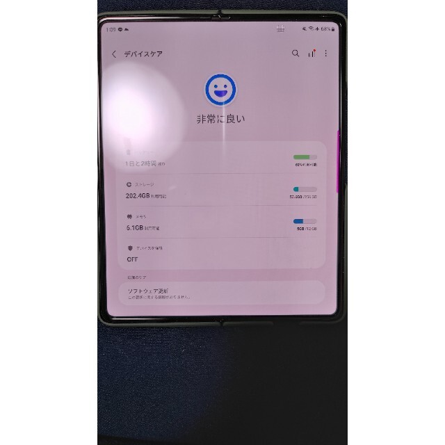 Galaxy(ギャラクシー)のGalaxy Z Fold3 グリーン 韓国版Simフリー オマケあり スマホ/家電/カメラのスマートフォン/携帯電話(スマートフォン本体)の商品写真