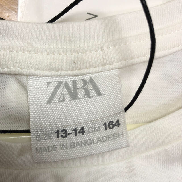 ZARA KIDS(ザラキッズ)のZARA トップス　白 レディースのトップス(Tシャツ(半袖/袖なし))の商品写真