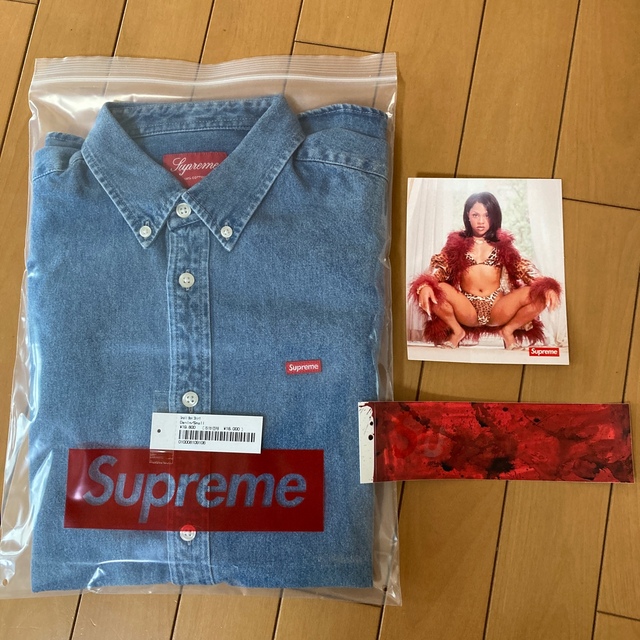 Supreme - Supreme small box shirt denim Sサイズ 22ssの通販 by まー ...