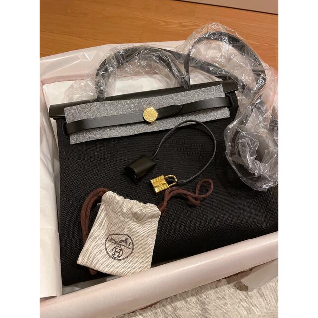 HERMES エールバッグ　新品未使用品　黒×ゴールド金具