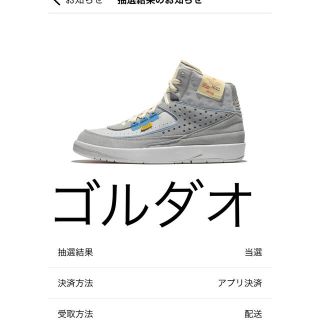 ナイキ(NIKE)のUNION × Nike Air Jordan 2 28.5 US10.5(スニーカー)