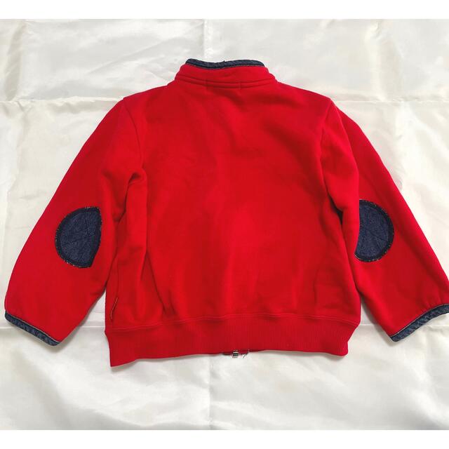 ミキハウス  フリース　ジャケット　100 赤 キッズ/ベビー/マタニティのキッズ服男の子用(90cm~)(ジャケット/上着)の商品写真