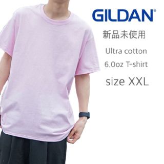 ギルタン(GILDAN)の新品未使用 ギルダン ウルトラコットン 無地 半袖Tシャツ ピンク XXL(Tシャツ/カットソー(半袖/袖なし))