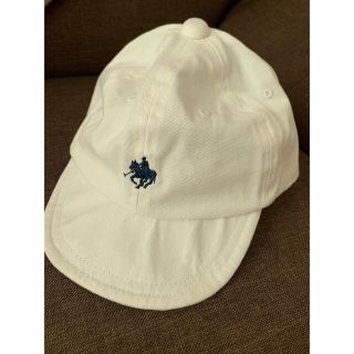 ポロラルフローレン(POLO RALPH LAUREN)のPOLOポロ ラルフローレン キャップ ホワイト 46cmベビー 帽子(帽子)