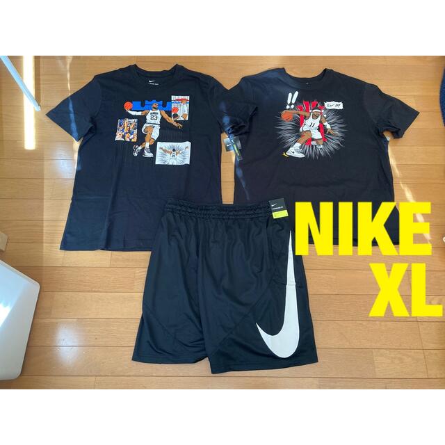 NIKE 漫画版 レブロン/カイリー シーズナルロゴ Tee/バスパン 【XL】