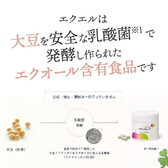 大塚製薬(オオツカセイヤク)の大塚製薬 エクエル 30日分 120粒 コスメ/美容のダイエット(ダイエット食品)の商品写真