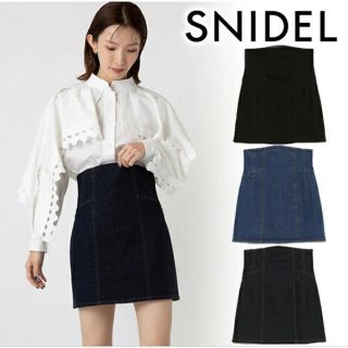 snidel デニムミニスカート