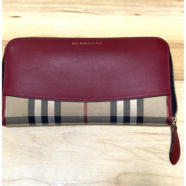 BURBERRY - Burberry バーバリー ラウンドファスナー 長財布 ノバ