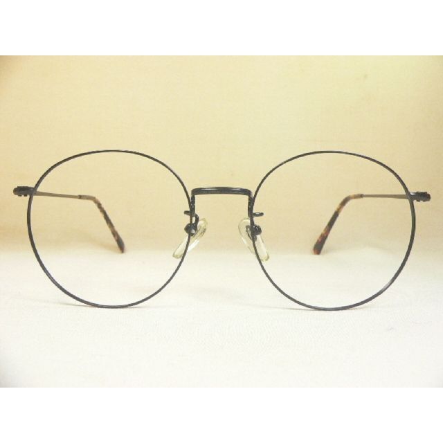 ノーブランド 細リム メタルボストン サングラス 眼鏡フレームとしても使えます
