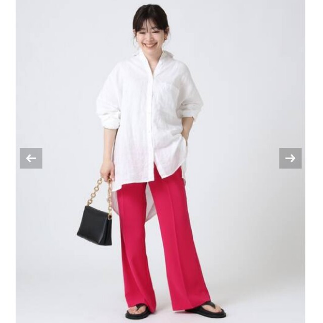 DEUXIEME CLASSE(ドゥーズィエムクラス)の新品☆　EVERYDAY I LIKE. ワイドシャツ (Linen) レディースのトップス(シャツ/ブラウス(長袖/七分))の商品写真