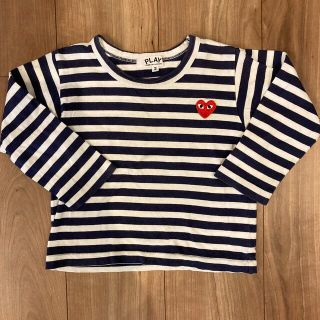 コムデギャルソン(COMME des GARCONS)のコムデギャルソン　2歳　ロンT ボーダー(Tシャツ/カットソー)