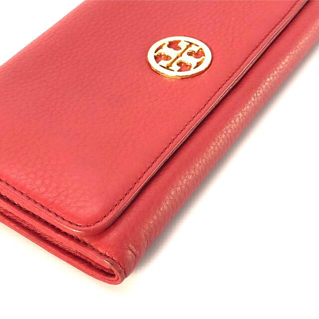 Tory Burch(トリーバーチ)の☆鑑定済み☆正規品☆トリーバーチ TORYBURCH/長財布 レザー/レッド レディースのファッション小物(財布)の商品写真