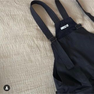 コモリ(COMOLI)の 22sp saby overall : black【shu様専用】(サロペット/オーバーオール)