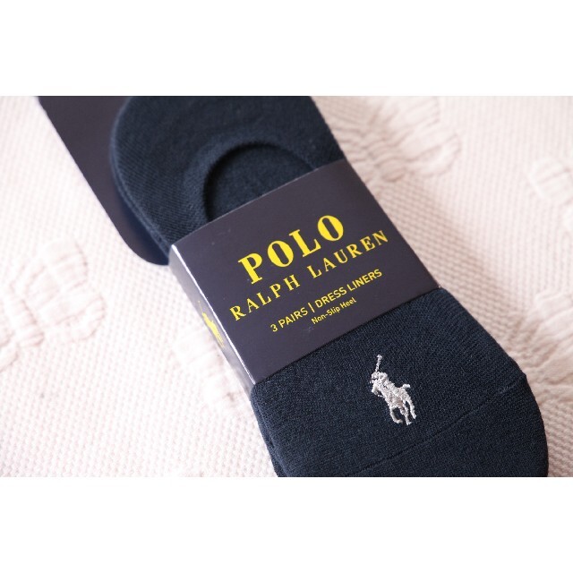 POLO RALPH LAUREN(ポロラルフローレン)のPOLOラルフローレンのレディース フットカバー　ネイビー3足セット【新品】 レディースのレッグウェア(ソックス)の商品写真