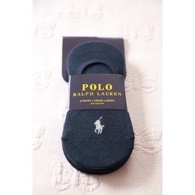 POLO RALPH LAUREN(ポロラルフローレン)のPOLOラルフローレンのレディース フットカバー　ネイビー3足セット【新品】 レディースのレッグウェア(ソックス)の商品写真