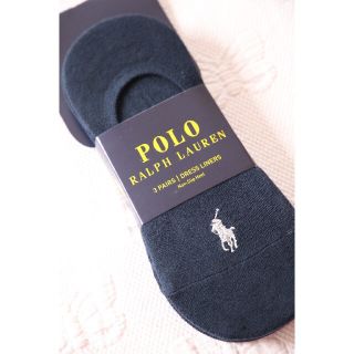 ポロラルフローレン(POLO RALPH LAUREN)のPOLOラルフローレンのレディース フットカバー　ネイビー3足セット【新品】(ソックス)