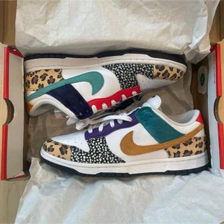 NIKE wmns dunk low patchwork 27cm パッチワーク(スニーカー)