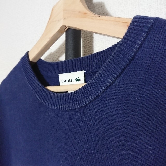 LACOSTE(ラコステ)のLACOSTE ウォッシュドボーダーニットTシャツ メンズのトップス(Tシャツ/カットソー(半袖/袖なし))の商品写真