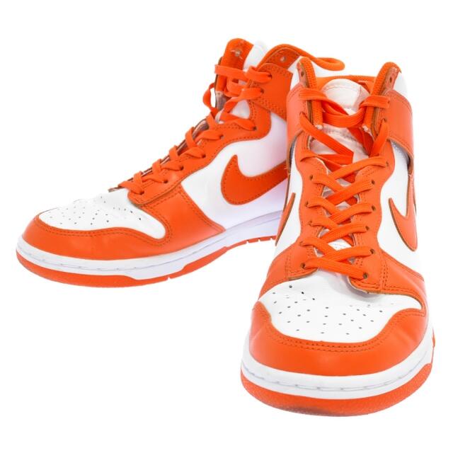 NIKE(ナイキ)のNIKE ナイキ DUNK HIGH ORANGE BLAZE SYRACUSE DD1399-101 ダンク ハイ オレンジ ブレイズ シラキュース ハイカット スニーカー オレンジ メンズの靴/シューズ(スニーカー)の商品写真