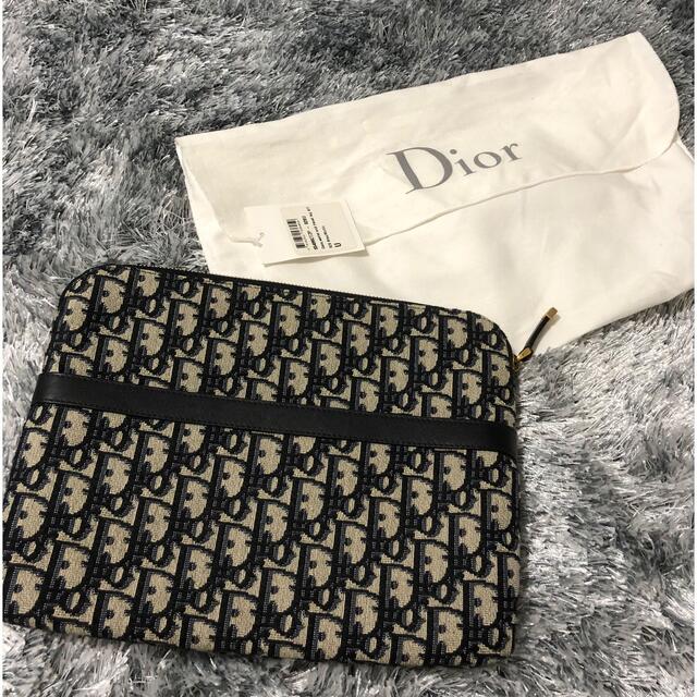 DIOR トラベル　ポーチ　クラッチバッグ　オブリーク