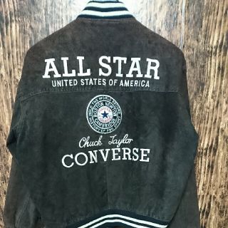 CONVERSE Suede Leather Stadium Jacket