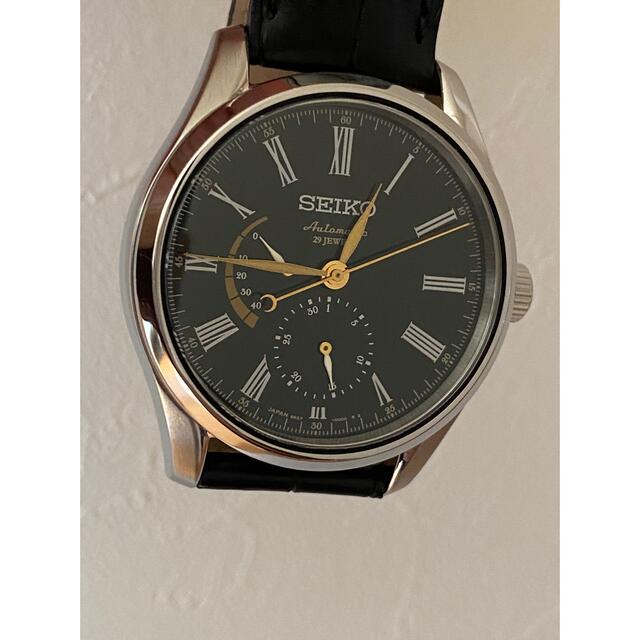 腕時計(アナログ)SEIKO 腕時計　SARW013 漆ダイヤルメカニカル　カーブサファイヤガラス