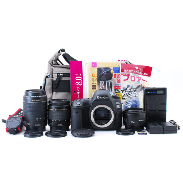 素晴らしい価格 Canon iv標準&望遠&単焦点レンズセット mark 5d eos