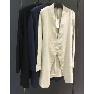 Theory 18SS リネンロングジャケット 定価5.3万円