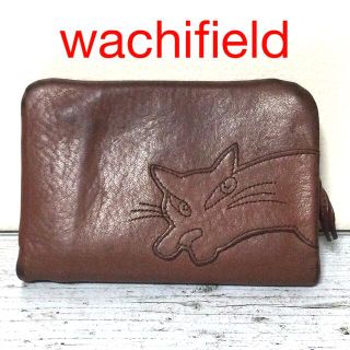 wachifield 二つ折り財布 ダークブラウン(財布)