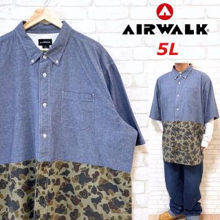 エアウォーク(AIRWALK)のAIRWALK エアウォーク ビッグシルエット 5L 迷彩 コットンシャツ(シャツ)