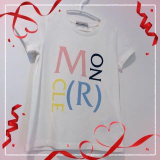 モンクレール(MONCLER)のモンクレールキッズ　ホワイト半袖Ｔシャツ　112センチ(Tシャツ/カットソー)