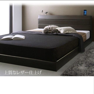 シングルベッド　レザーベッド　 国産　日本製　シックハウス対応　低ホルムアルデヒ(シングルベッド)
