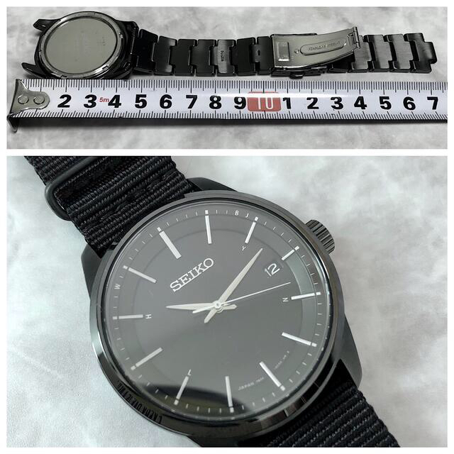 SEIKO(セイコー)の【美品】SEIKO セイコー セレクション SBTM257 ブラック メンズの時計(腕時計(アナログ))の商品写真