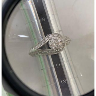 ヴァンクリーフアンドアーペル(Van Cleef & Arpels)のバンクリフアーベル　Dカラー　0.7ct  pt950.  証明書あり。(リング(指輪))