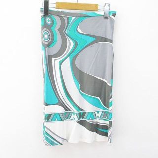 エミリオプッチ(EMILIO PUCCI)のエミリオプッチ EMILIO PUCCI 膝丈 タイト スカート 38 緑(ひざ丈スカート)