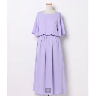 美品☆SOCIAL WEARラベンダーワンピース♪(ロングワンピース/マキシワンピース)