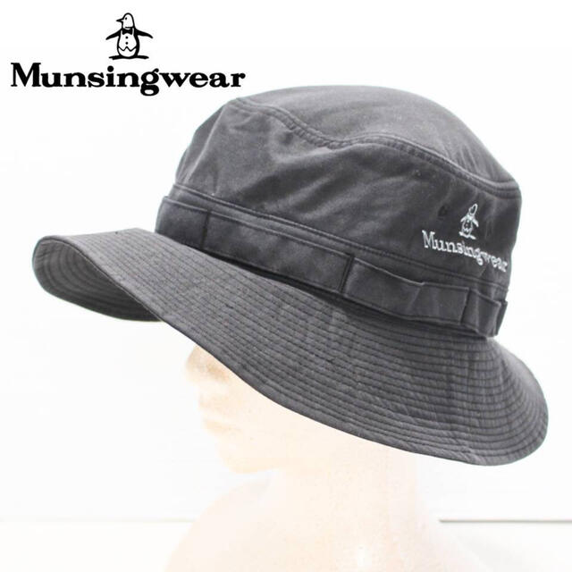 Munsingwear - 《マンシングウェア》新品 ロゴ刺繍 バケットハット 紫外線防止 58cmの通販 by 毎日セール中！！オシ