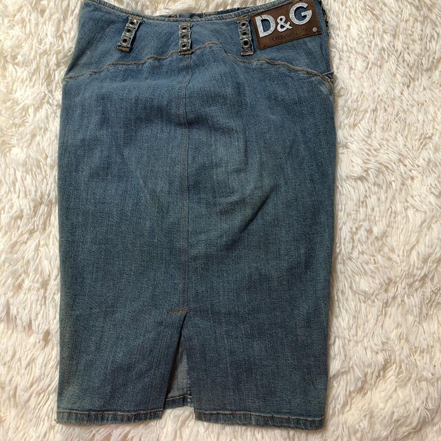 D&G(ディーアンドジー)のＤ＆Ｇ　デニムスカートヴィンテージ レディースのスカート(ひざ丈スカート)の商品写真