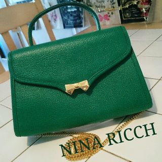 ニナリッチ(NINA RICCI)の美品！ 本革 ニナリッチ 2wayバッグ(ショルダーバッグ)